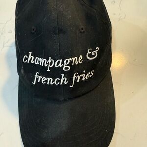 Black Embroidered Women's Cap